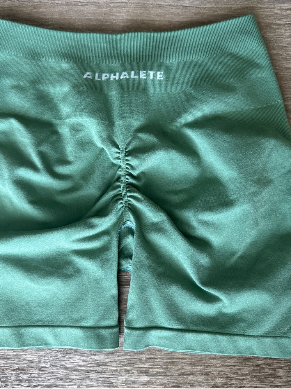 Alphalete Woman Mint Green Seamless Shorts